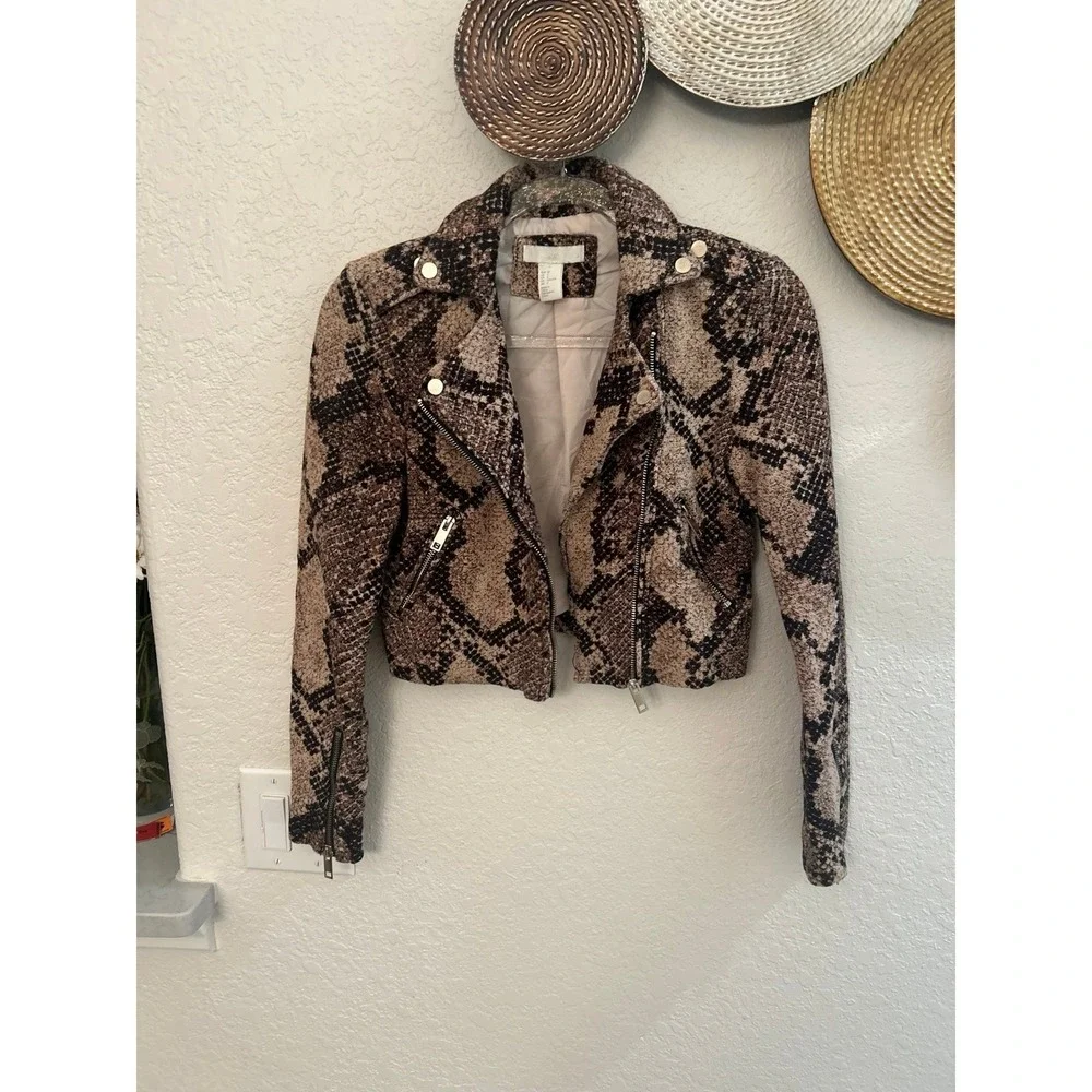 H&M brown snakeskin